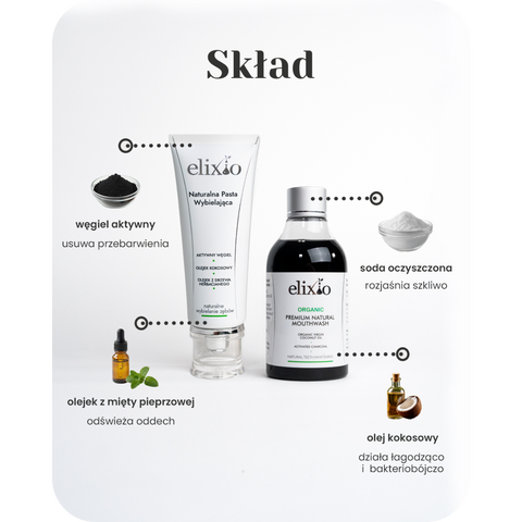 Paste mit Aktivkohle und Ölziehen im Natural Duo-Set