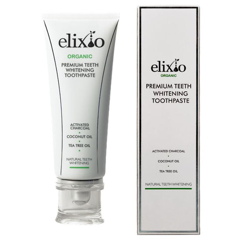 Aufhellende Zahnpasta auf Aktivkohlebasis - Elixio Cosmetics